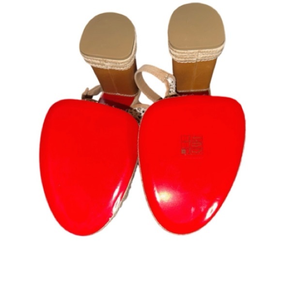 💰⬇️ CHRISTIAN LOUBOUTON Espadrille Platform Crochet Sandal 10 US/ 40 EU - Picture 14 of 14